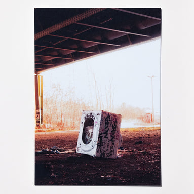 Waschmaschine Udo – Postkarte als Streetart-Fotokunst aus Leipzig, elbracho