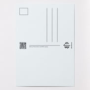 elbracho Postkarte 'Tunnelblick' – Rückseite mit Frankierfeld und QR-Code