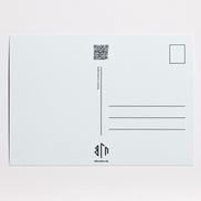 elbracho Postkarte 'Bullensperre' – Rückseite mit Frankierfeld und QR-Code