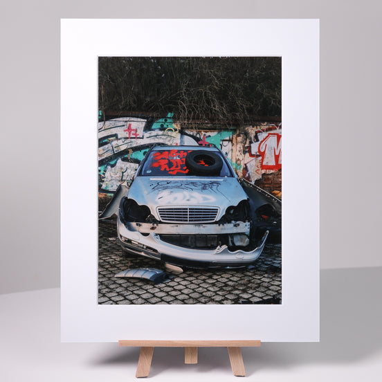 Alter Mercedes – Edition als Streetart-Fotokunst aus Leipzig, elbracho
