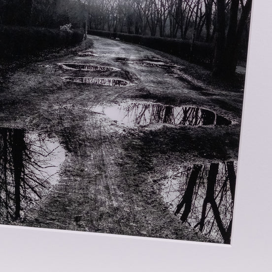 Pfützen Edition – Blick auf den Fotoabzug im Detail, elbracho