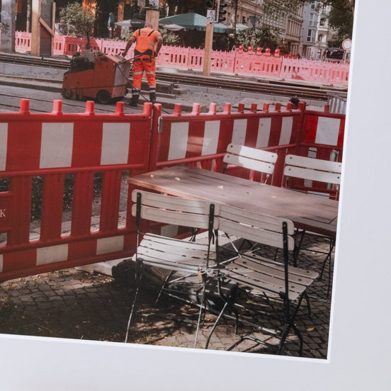 Alltag, fotografiert in Leipzig – Ausschnitt des Fotoprints von elbracho