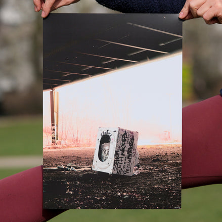 Waschmaschine Udo – Poster als Streetart-Fotokunst aus Leipzig, elbracho