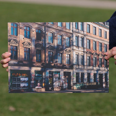 Alte Fassade – Poster als Streetart-Fotokunst aus Leipzig, elbracho