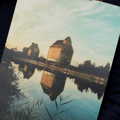 Lindenauer Hafen Poster – Blick auf den Fotodruck im Detail, elbracho