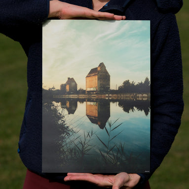 Lindenauer Hafen – Poster als Streetart-Fotokunst aus Leipzig, elbracho