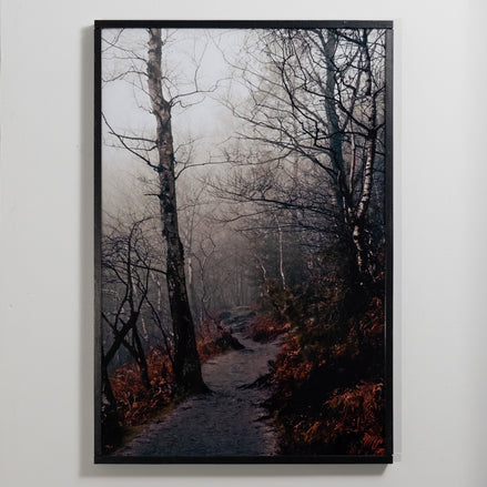 Sächsische Schweiz – Unikat-Print an der Wand im Wohnbeispiel, elbracho